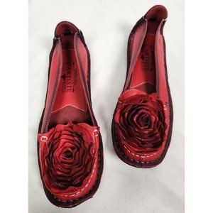 L'ARTISTE Women's Sz. 37/6.5-7 DEZI Leather Shoes In Red NWOT
